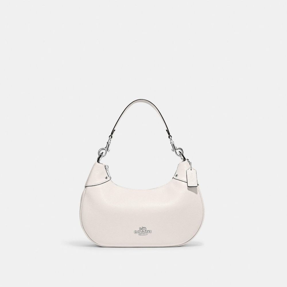 Coach Women's Leather Mara Hobo Bags - Silver/Chalk